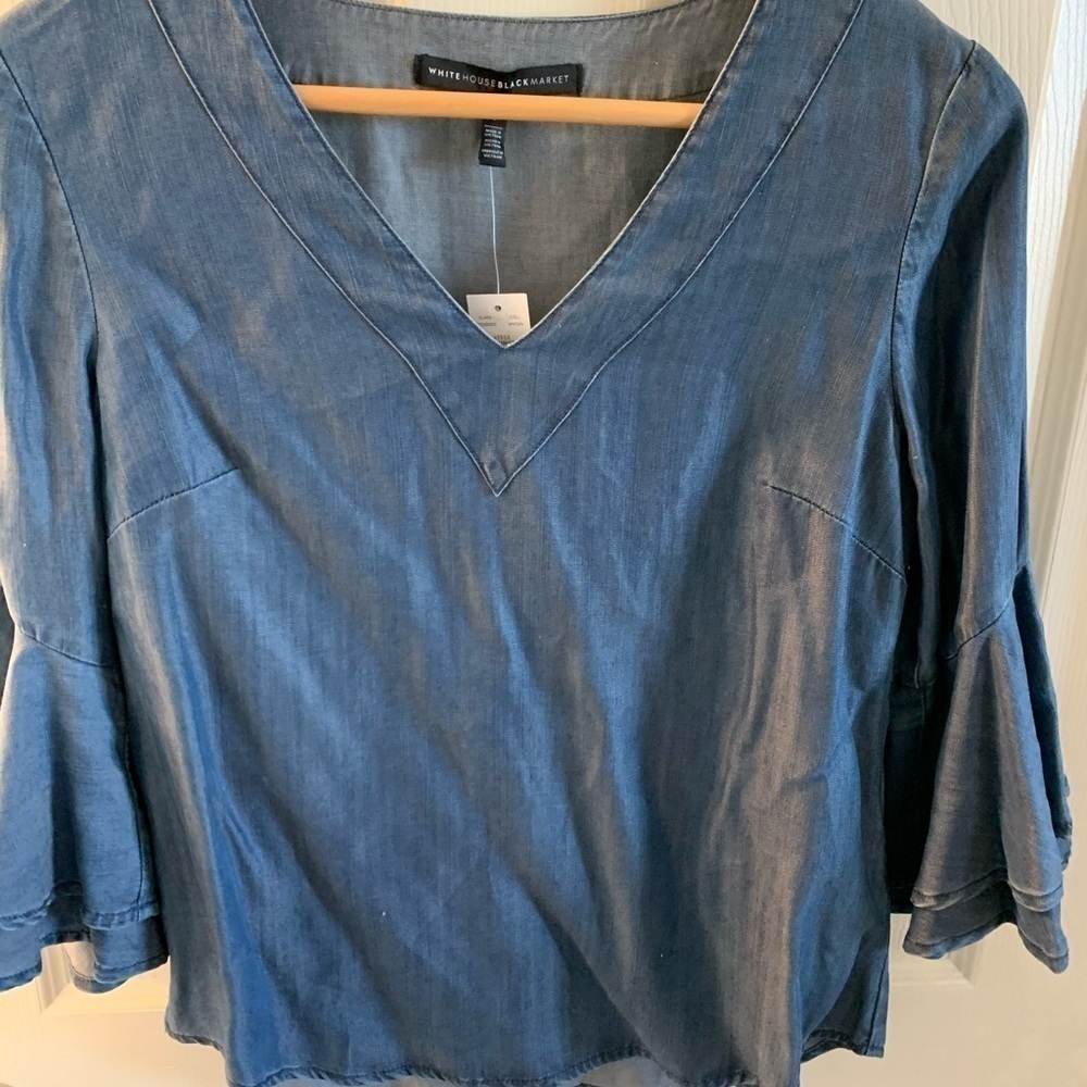 New - tencel fabric - Whbm blouse - Picture 3 of 3